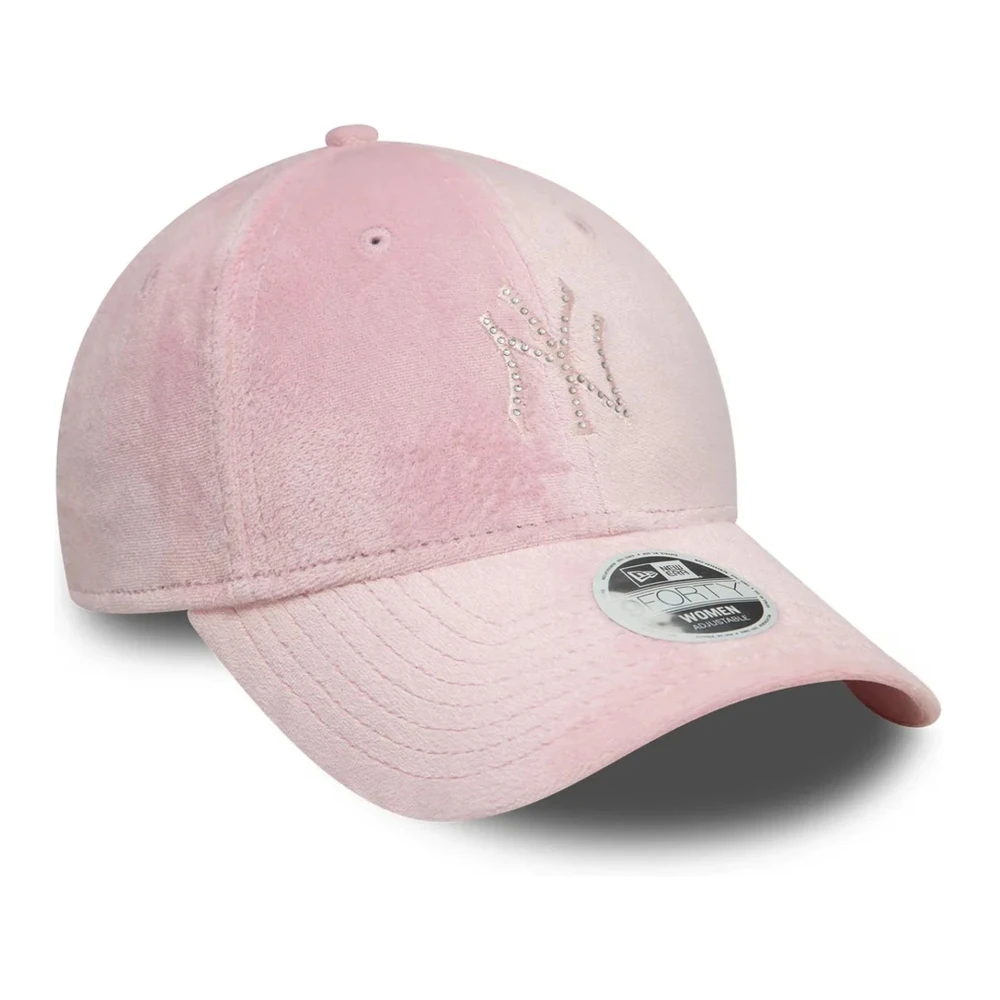 new era Roze Yankees Diamante Velours Pet Pink Heren