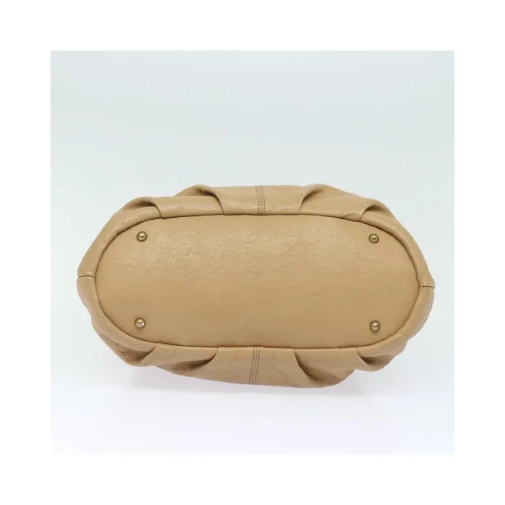 Burberry Vintage Pre-owned Leather shoulder-bags Beige Dames