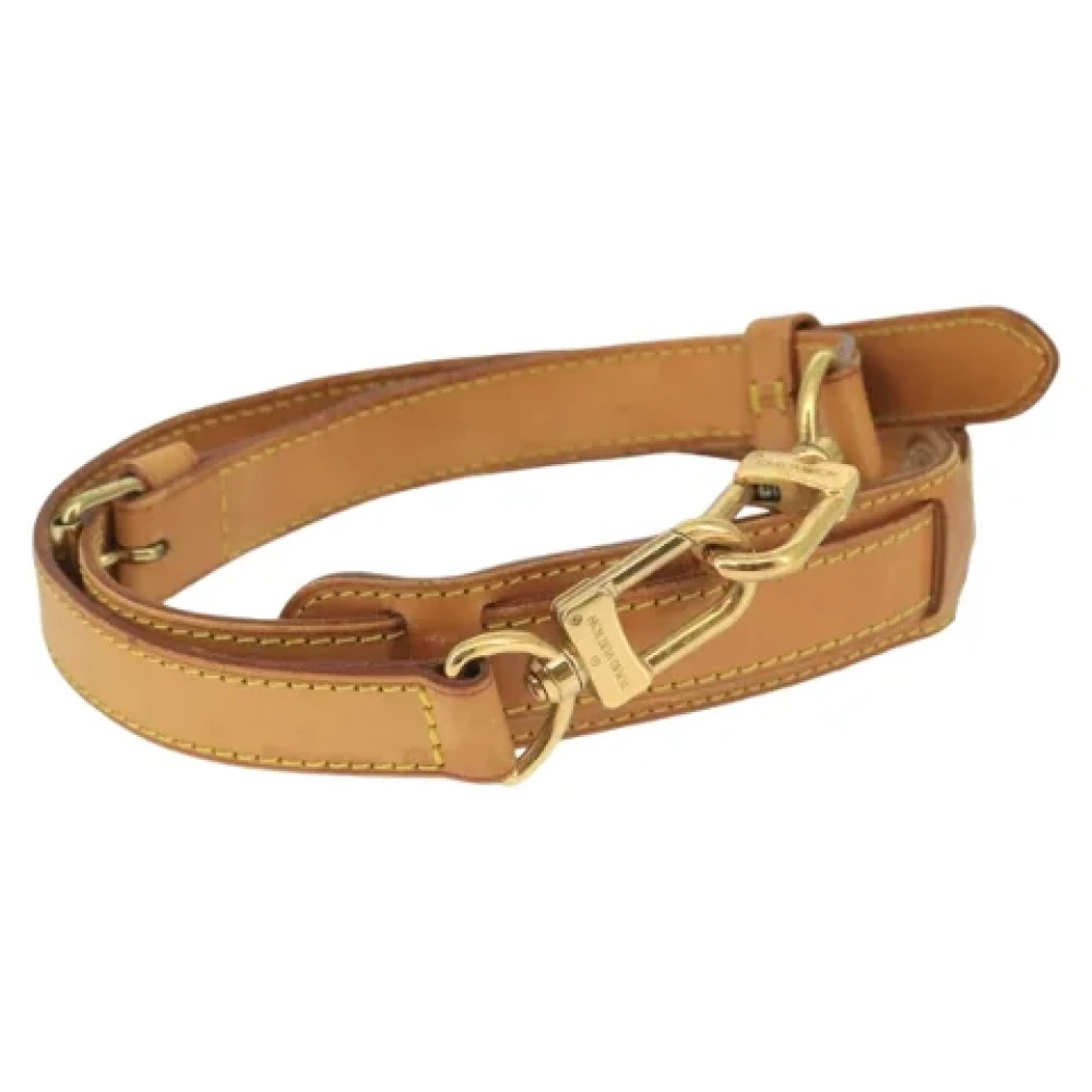 Louis Vuitton Vintage Pre-owned Leather belts Beige Dames