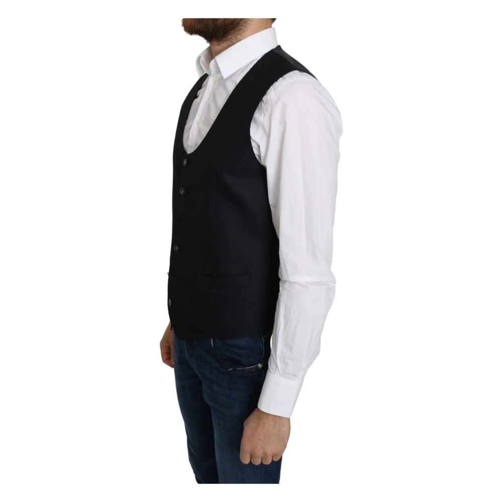 Dolce & Gabbana Suit Vests Black Heren