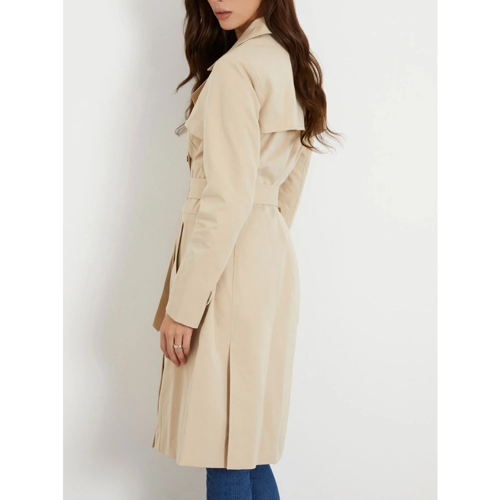 Guess Dames Foamy Taupe Trench Beige Dames