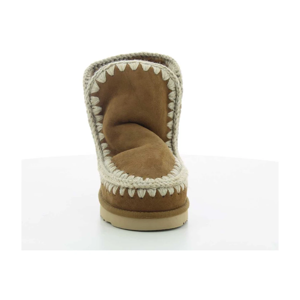 Mou Stijlvolle Winterlaarzen in Cognac Brown Dames