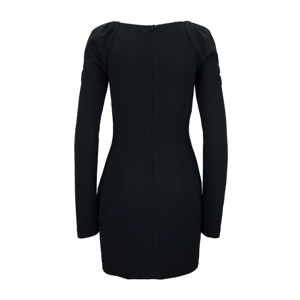 Aniye By Korte Jurk met Metalen Detail aan de Voorkant Black Dames
