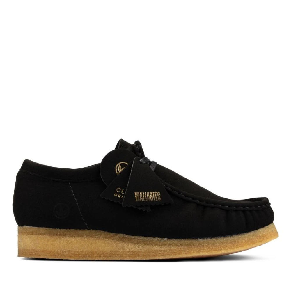 Clarks Svarta veganska loafers för kvinnor Black, Dam