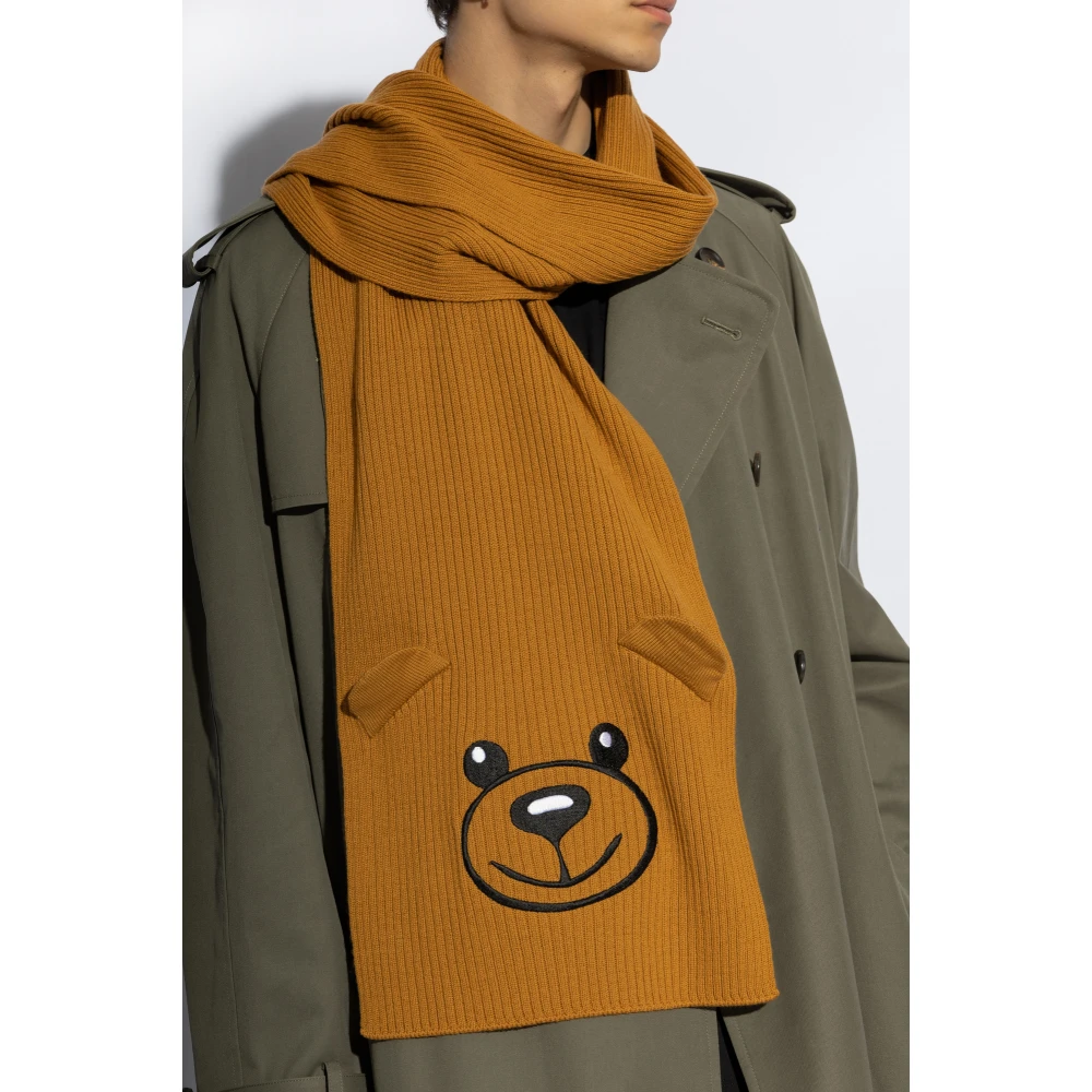 Moschino Wollen sjaal Brown Unisex