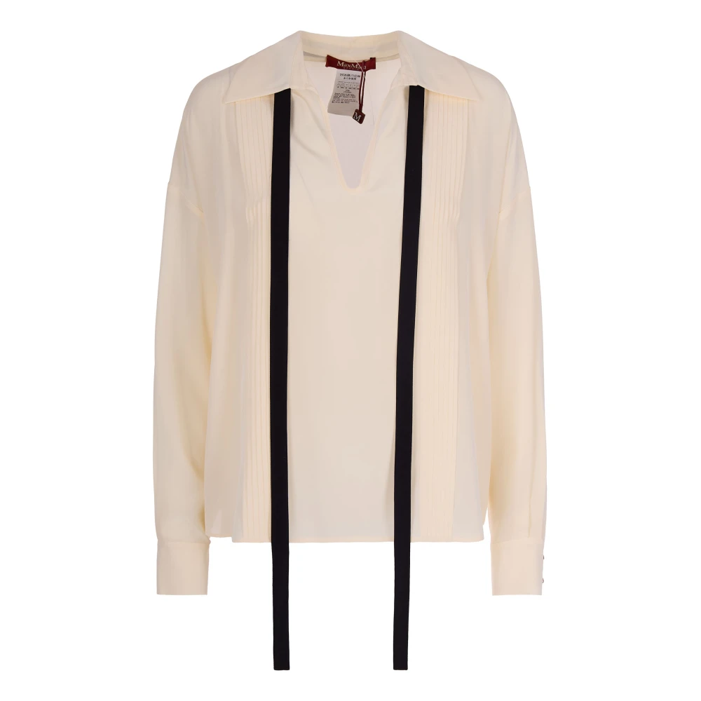 Max Mara Studio Beige Blouses, Female, M, Sweatshirts