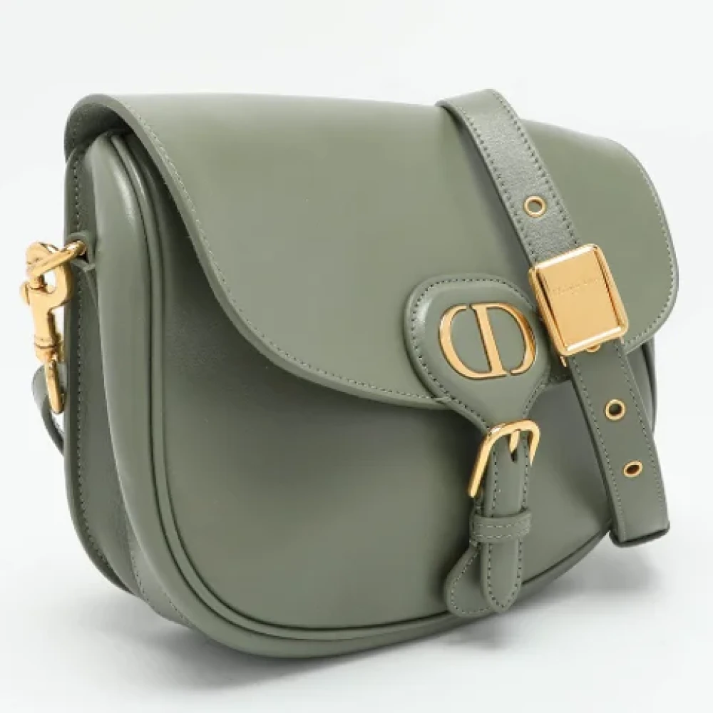 Dior Vintage Pre-owned Leather dior-bags Green Dames