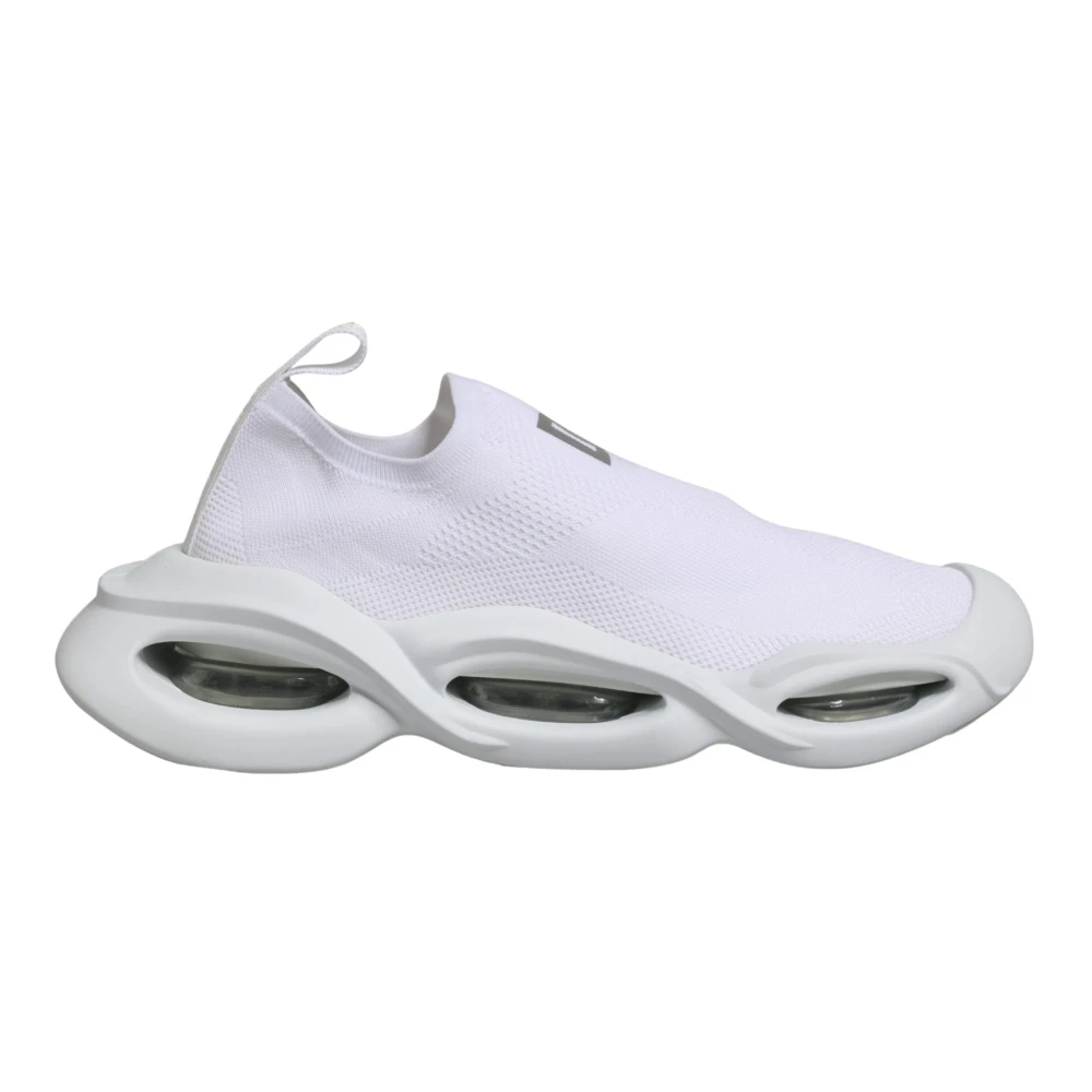 Dolce & Gabbana Vrouw Wit Schoenen Dames, 40 Eu, Leer, Low Top Sneakers