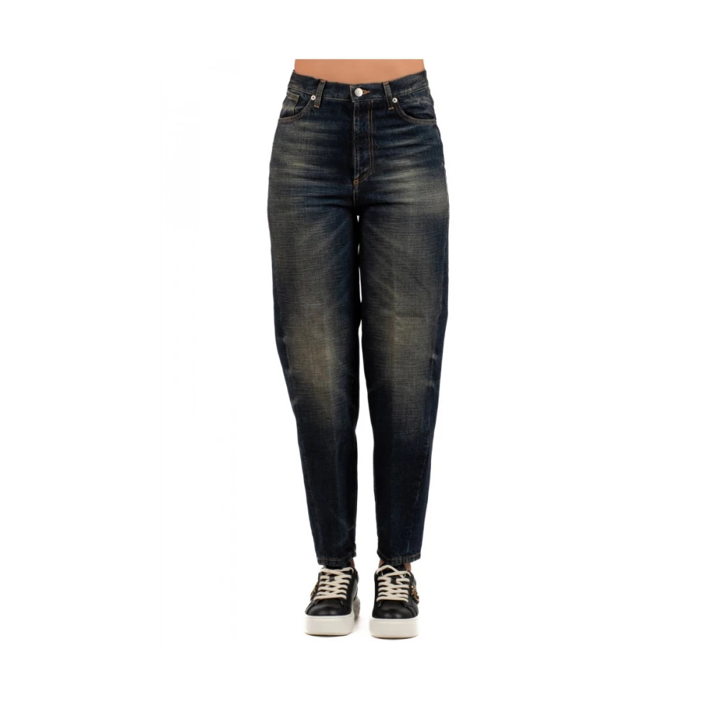 Dondup Indigo Blauwe Denim Jeans Blue Dames
