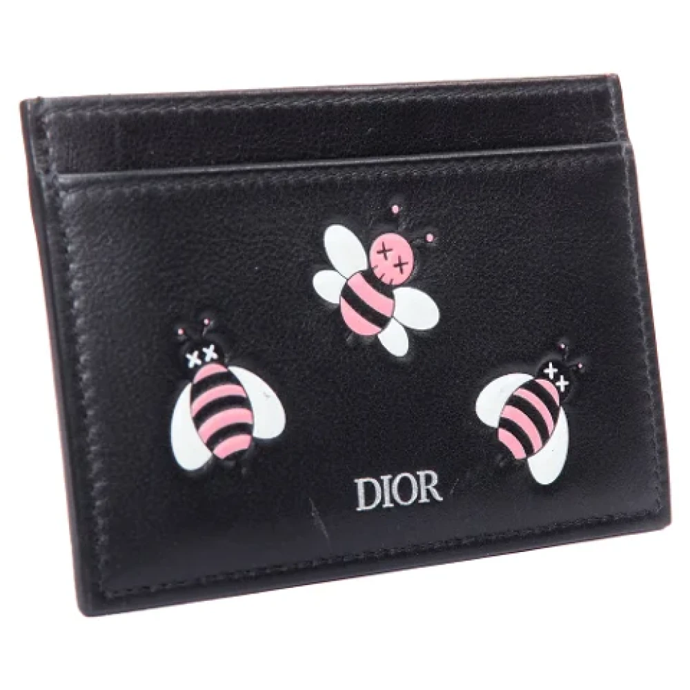 Dior Vintage Pre-owned Leather clutches Black Dames