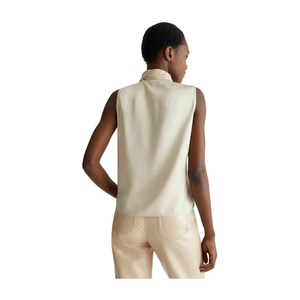 Liu Jo Stijlvolle Tanktop voor Vrouwen Beige Dames