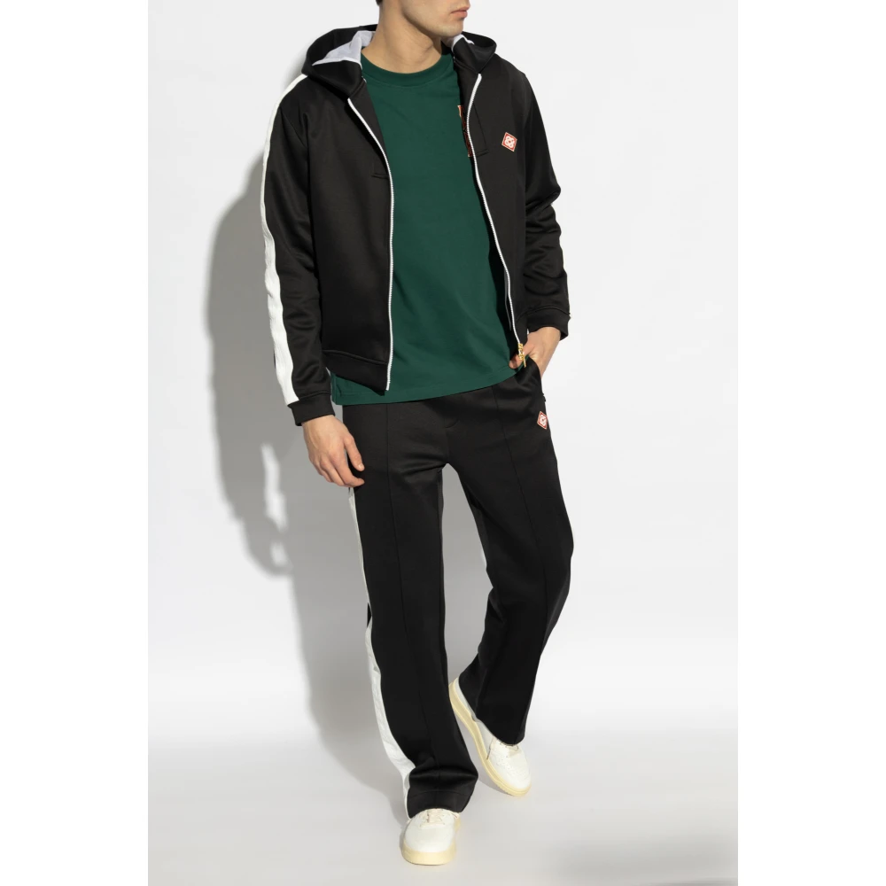 Casablanca T-shirt met bedrukt logo Green Heren