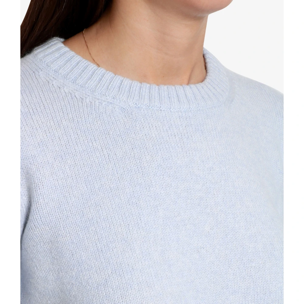 Gran Sasso Kasjmier Crew Neck Trui Lichtblauw Blue Dames
