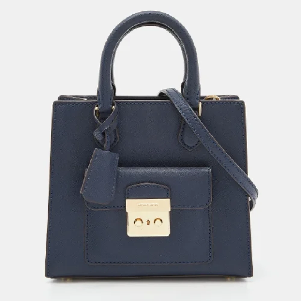 Michael Kors Pre-owned Leather totes Blue Dames