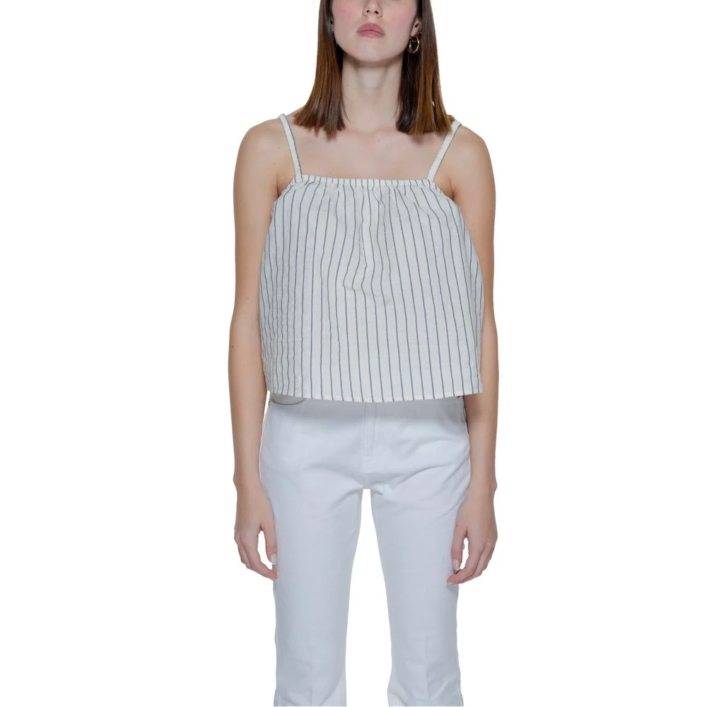 Vero Moda Women's White Vmjaylen Singlet Vma 10305146 - Sleeveless Tops - L- Tops
