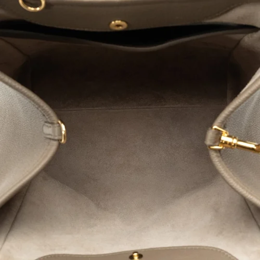 Celine Vintage Pre-owned Leather handbags Beige Dames