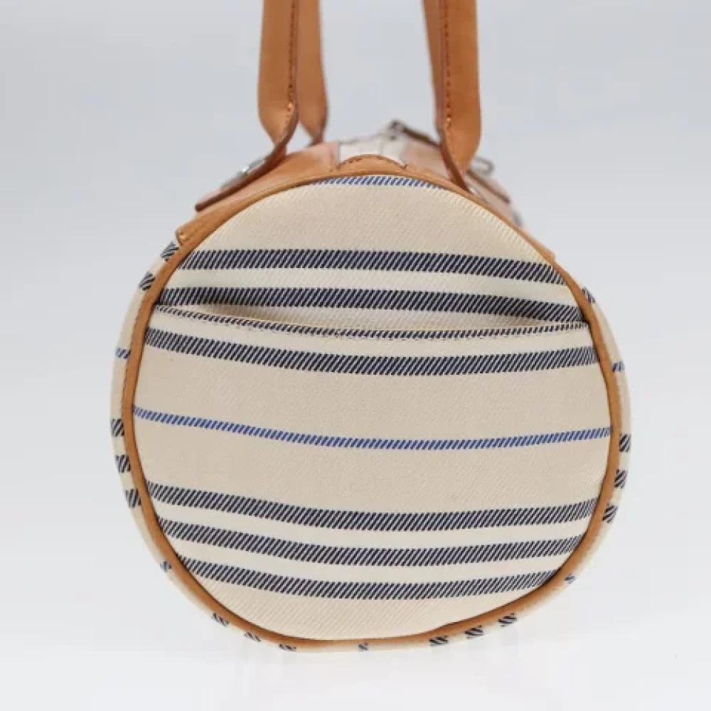 Burberry Vintage Pre-owned Canvas shoulder-bags White Dames