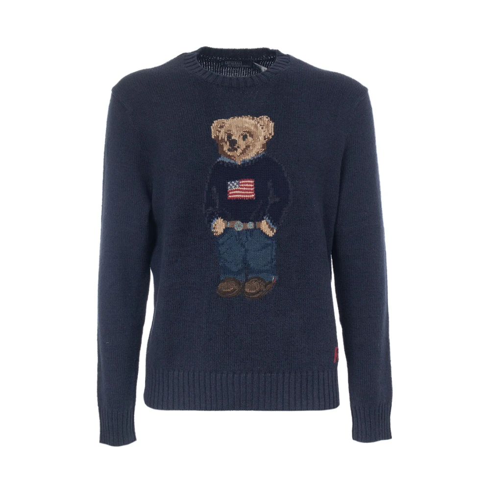 Polo Ralph Lauren Bear Print Pullover Sweater Blue, Pojke