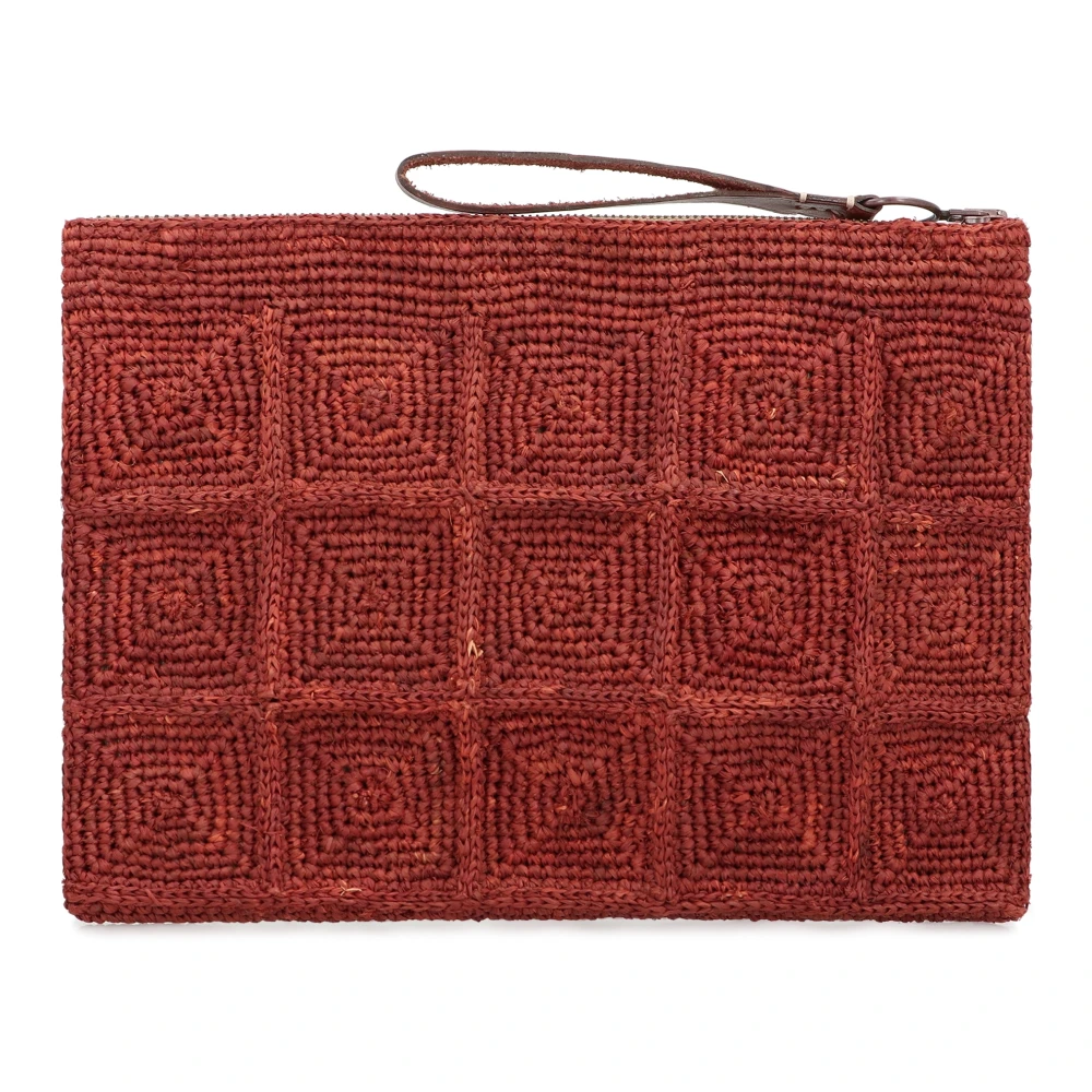 Ibeliv Tanala raffia clutch Brown Dames