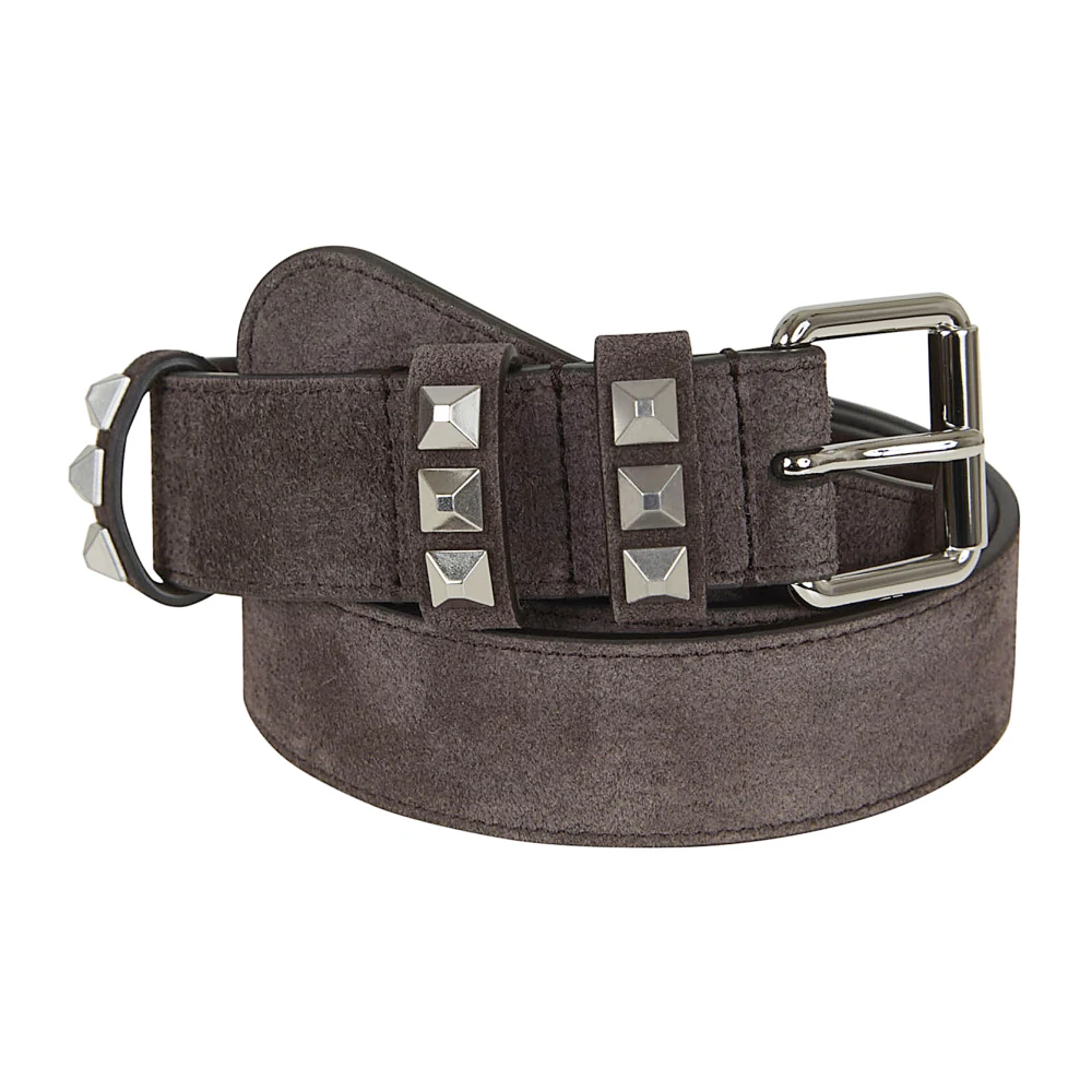 Valentino Garavani Homme Marron Accessoires, Brun, Taille: 95 Cm Flaneuse Suede Belt