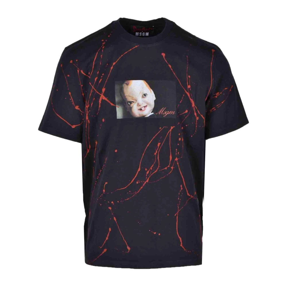 Msgm - Tops > T-Shirts - Black - Msgm - Modalova