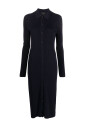 robe-midi-casual-bleue