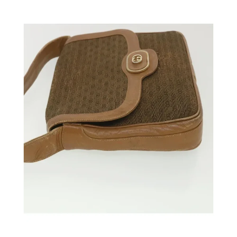 Gucci Vintage Pre-owned Canvas gucci-bags Beige Dames