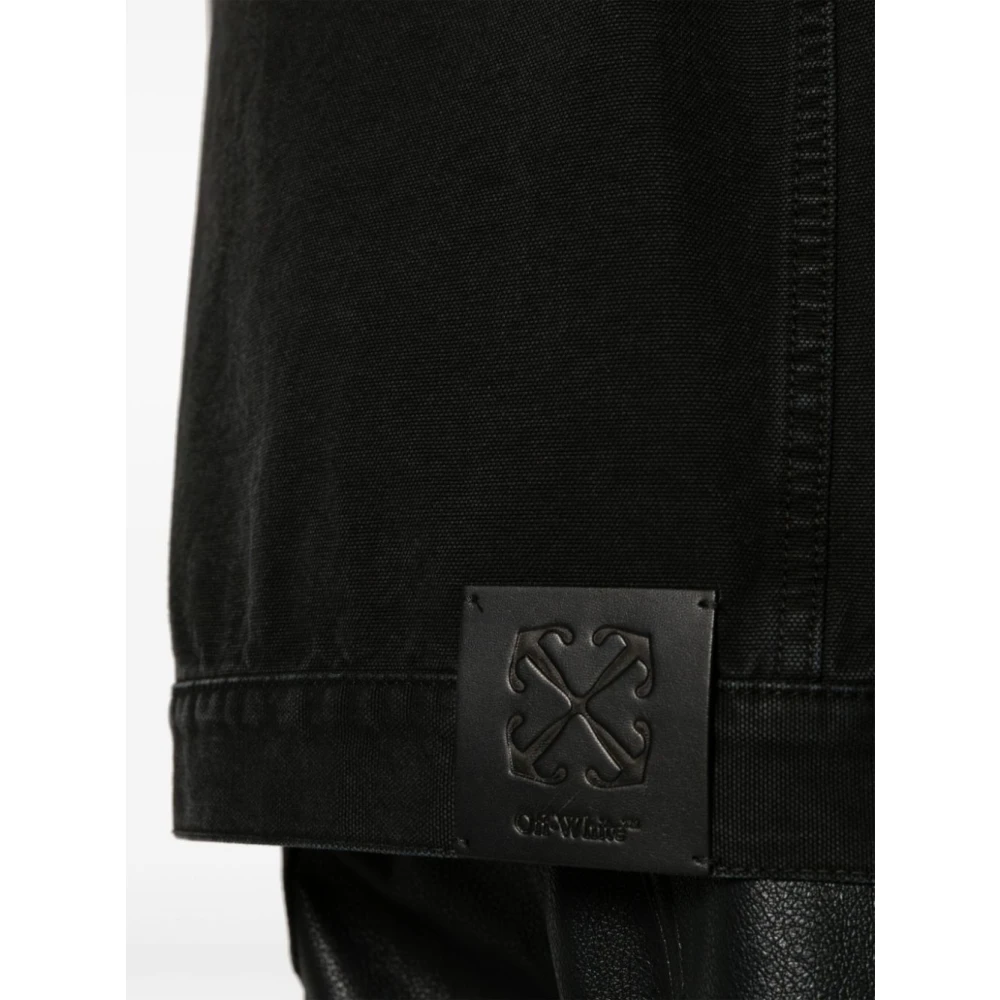 Off White Stijlvolle Winterjassen Black Heren