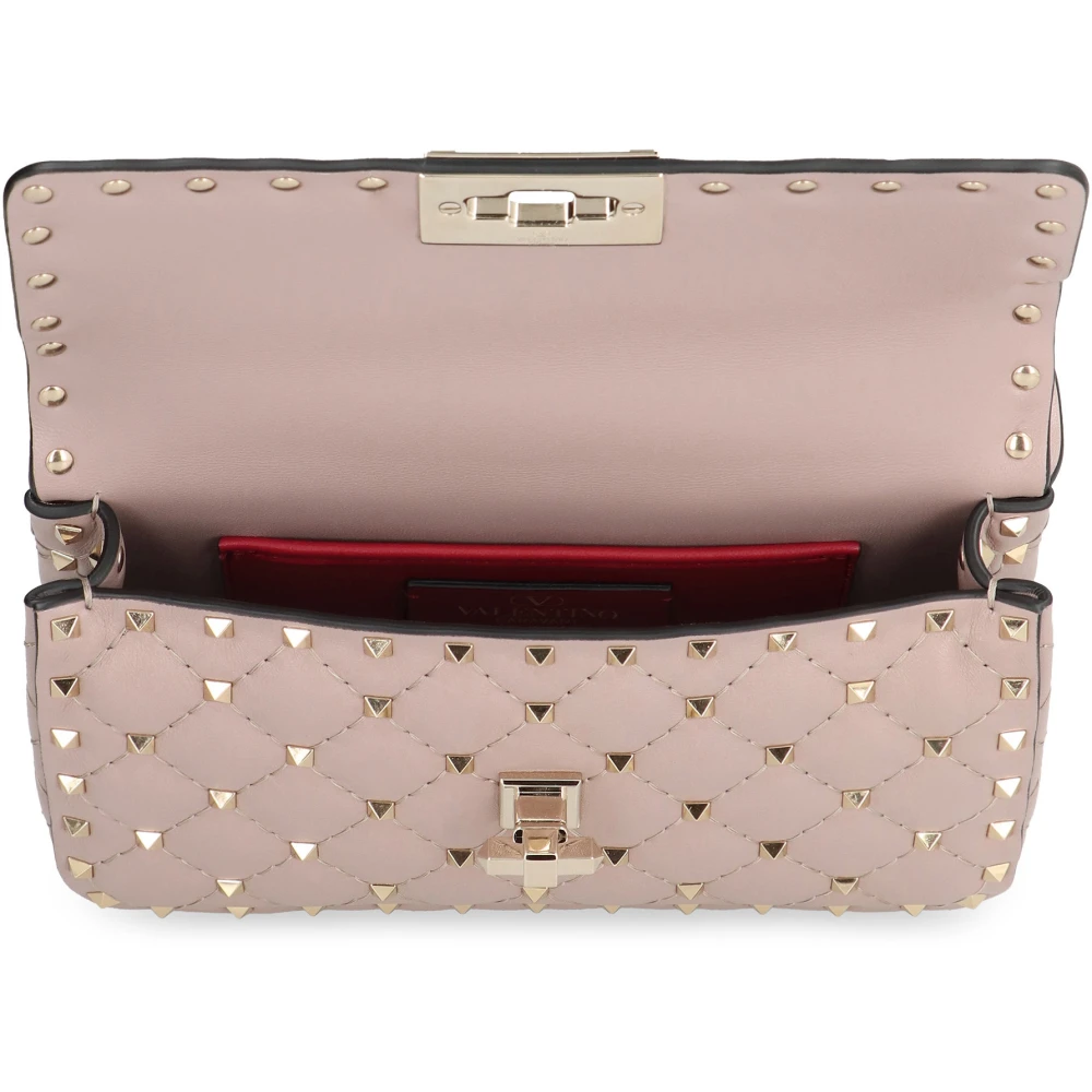 Valentino Spike Rockstud Leren Handtas Pink Dames