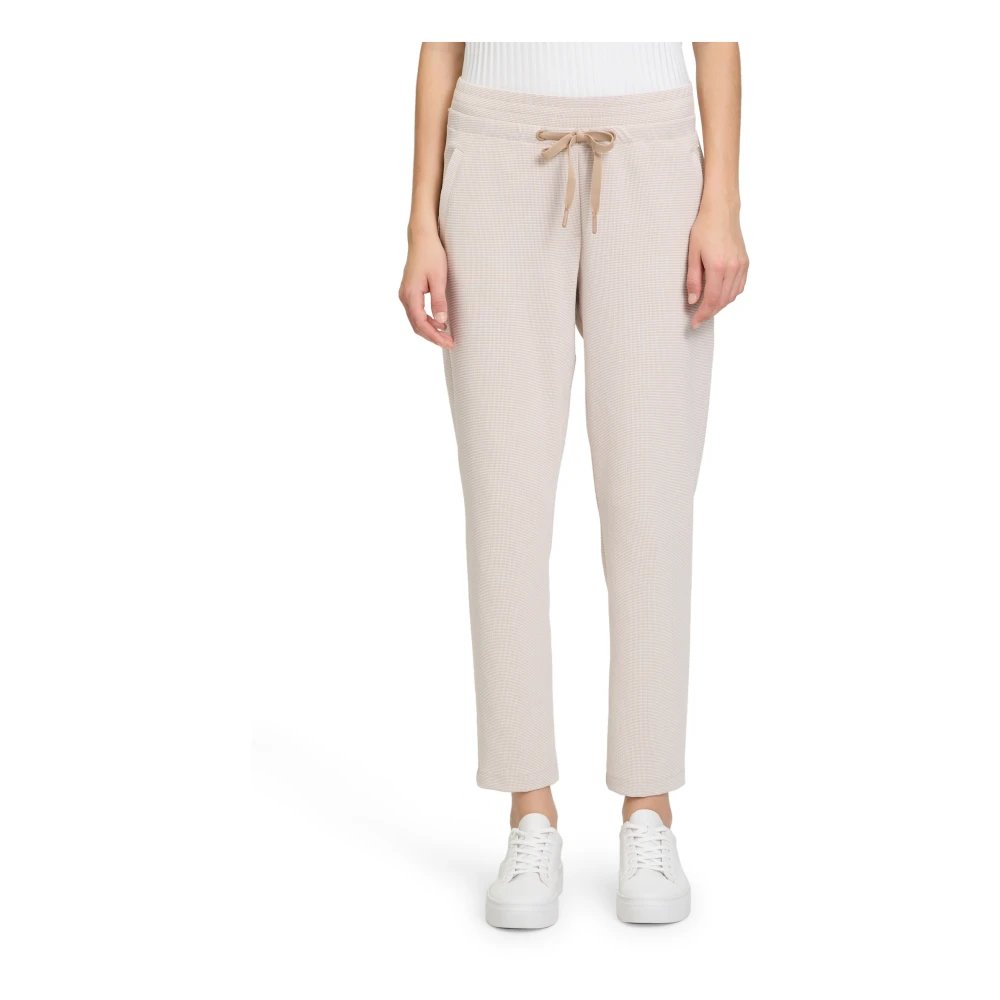 Betty & Co Broek met strikceintuur Brown Dames
