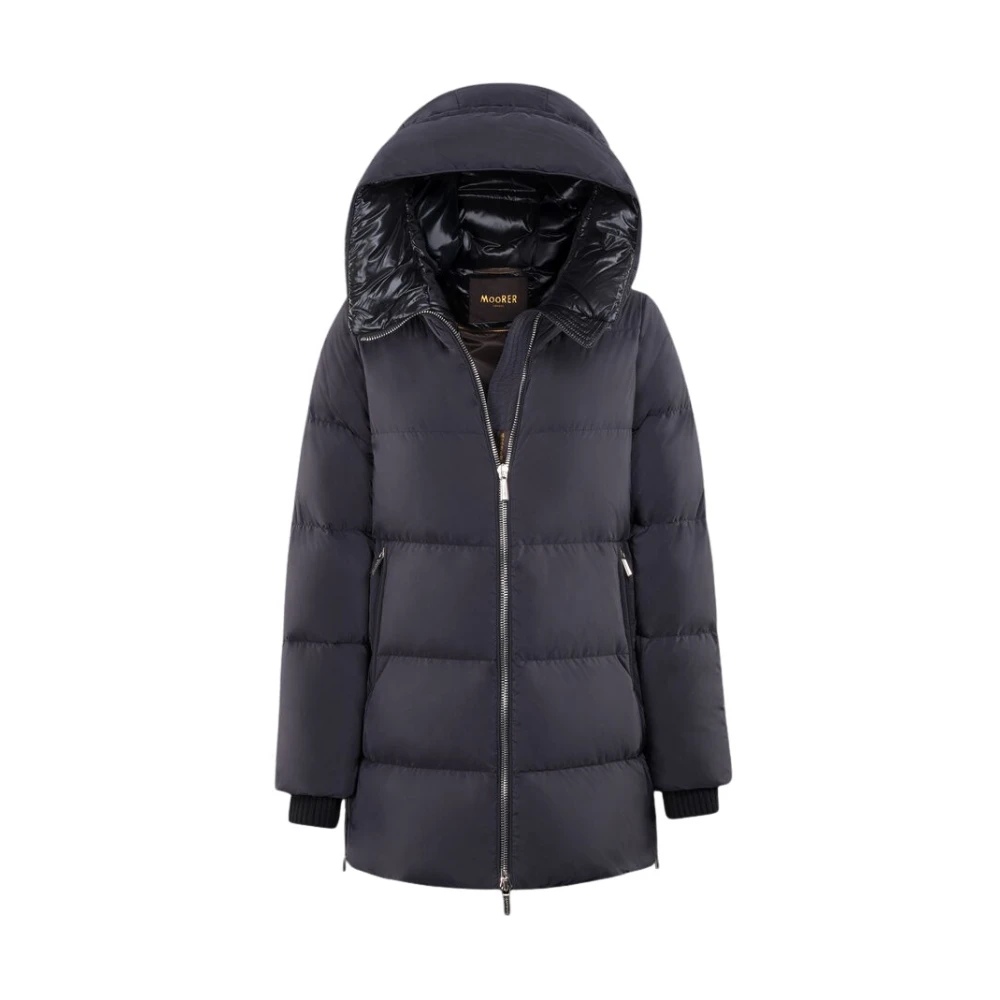 Moorer Women's Blue Down Jackets, M, Carinzia Down Jacket