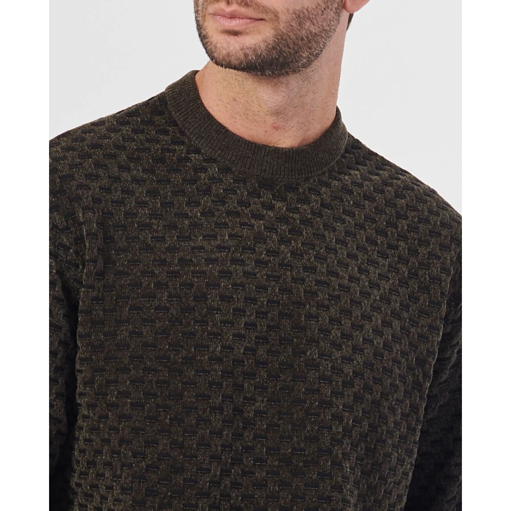 Armani Exchange Bruine Crewneck Sweater Brown Heren