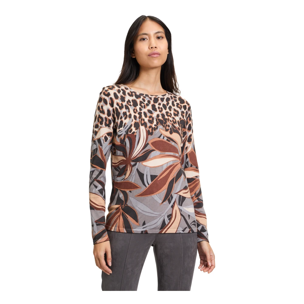 Betty Barclay Bloemen Fijngebreide Trui Multicolor Dames