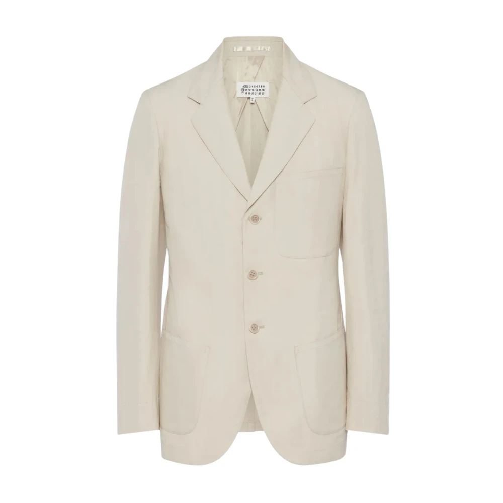 Maison Margiela Men's Beige Blazers, M, Jacket Natural 106
