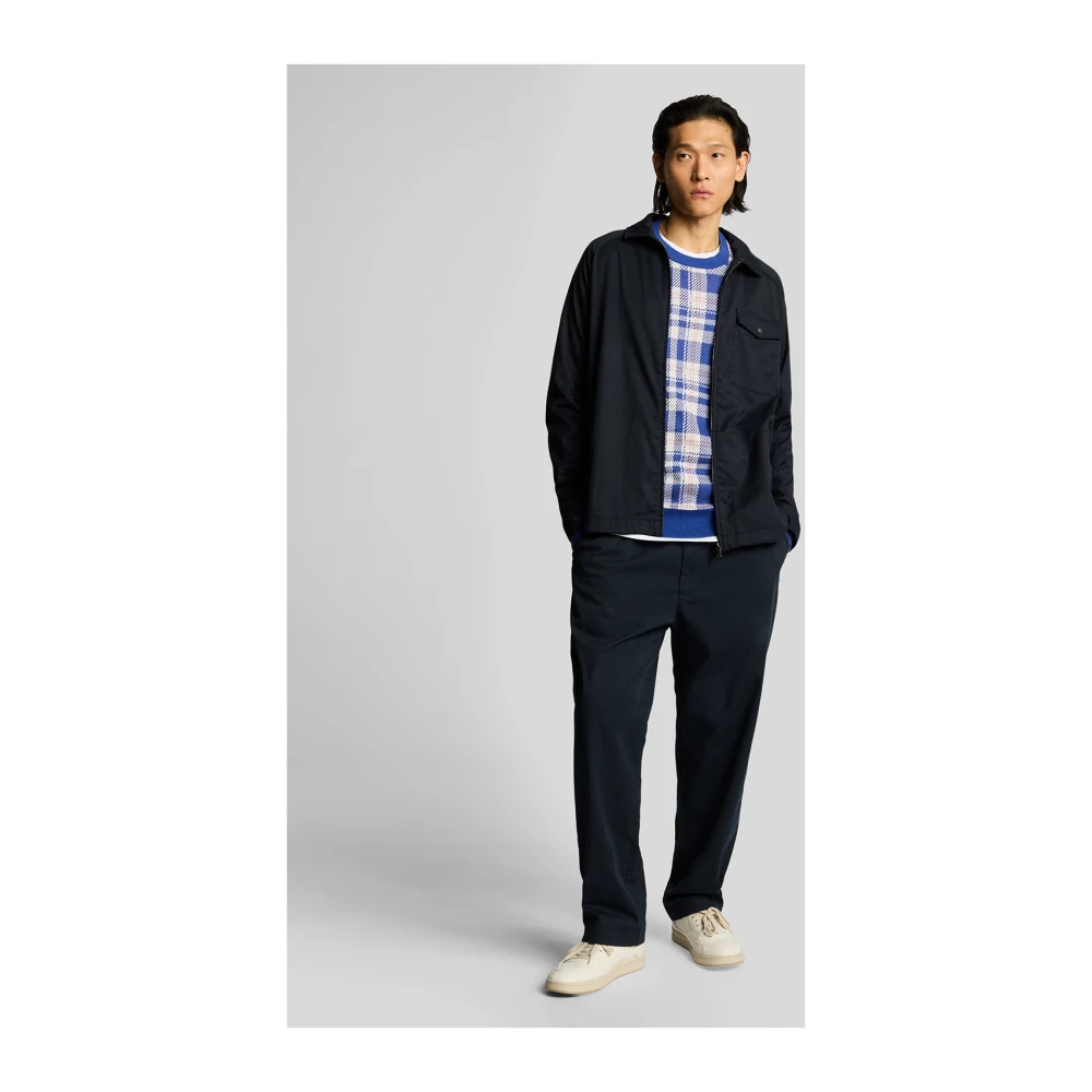 Lyle & Scott Lente Tartan Crew Neck Trui Multicolor Heren