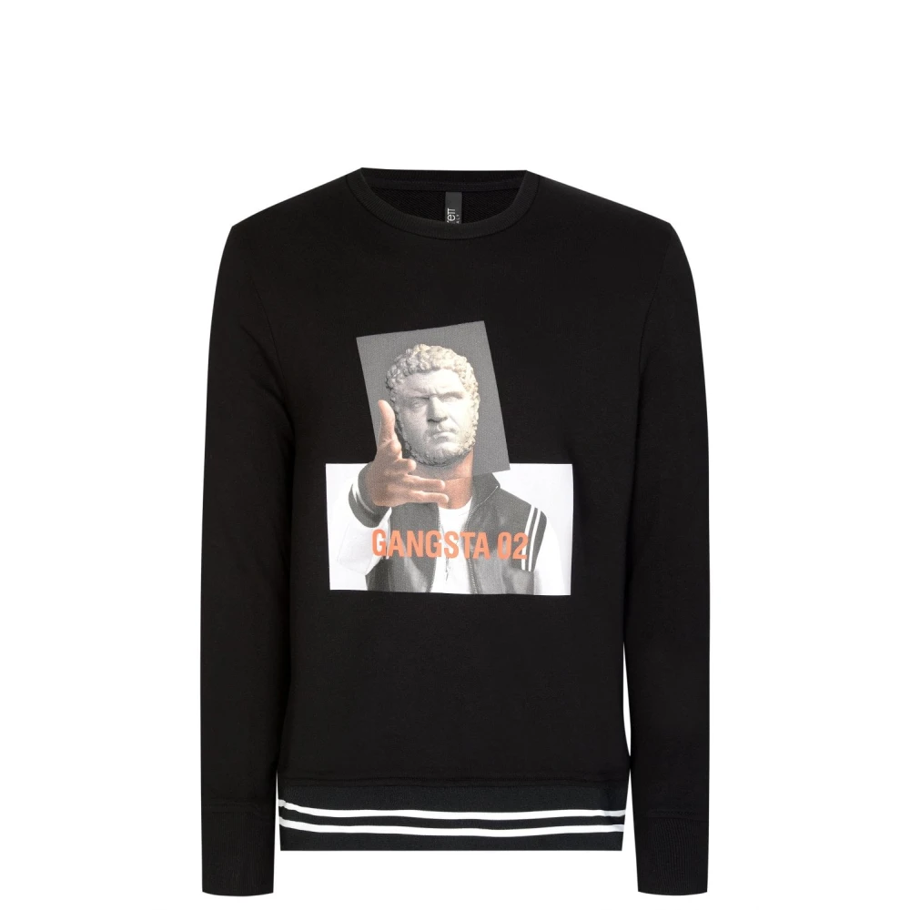 Neil Barrett Men's Black Brutus Print Sweatshirt - Sweatshirts - S - Sweatshirts & Hoodies