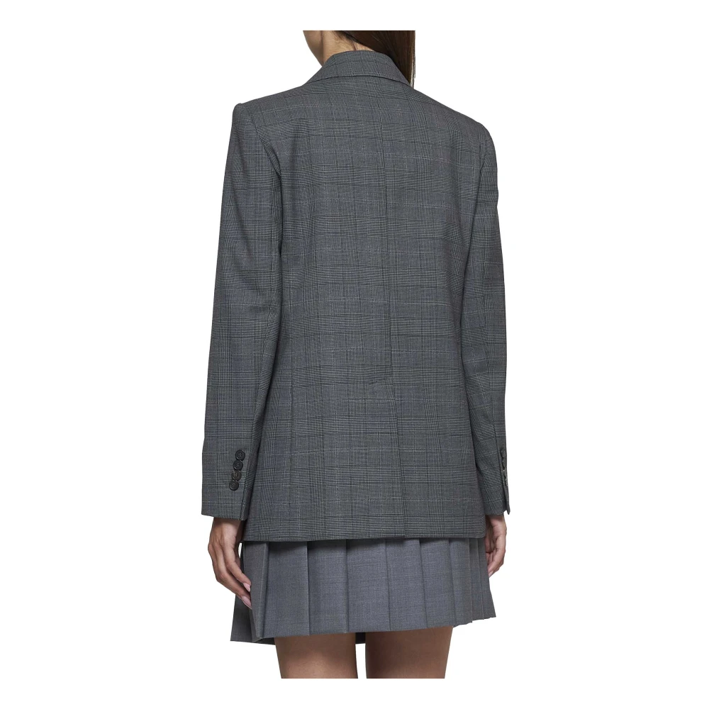 Max Mara Studio David Blazer Grijs Prins van Wales Gray Dames