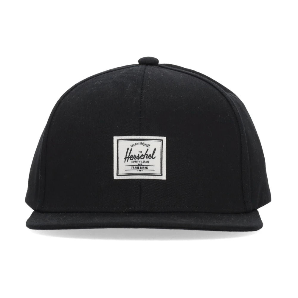 Herschel Platte klep pet zwart Black Heren