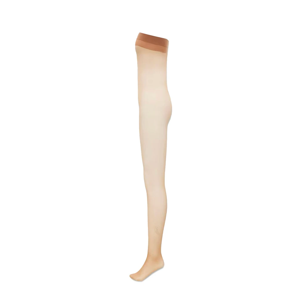 Saint Laurent Beige Rhinestone Jurken met Pantys Beige Dames