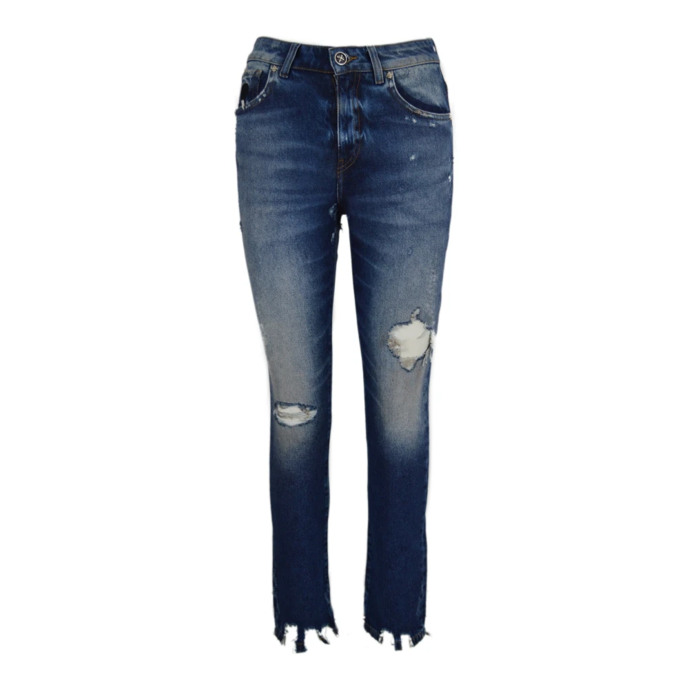 John Richmond Apede Jeans Over Fit Blue Dames