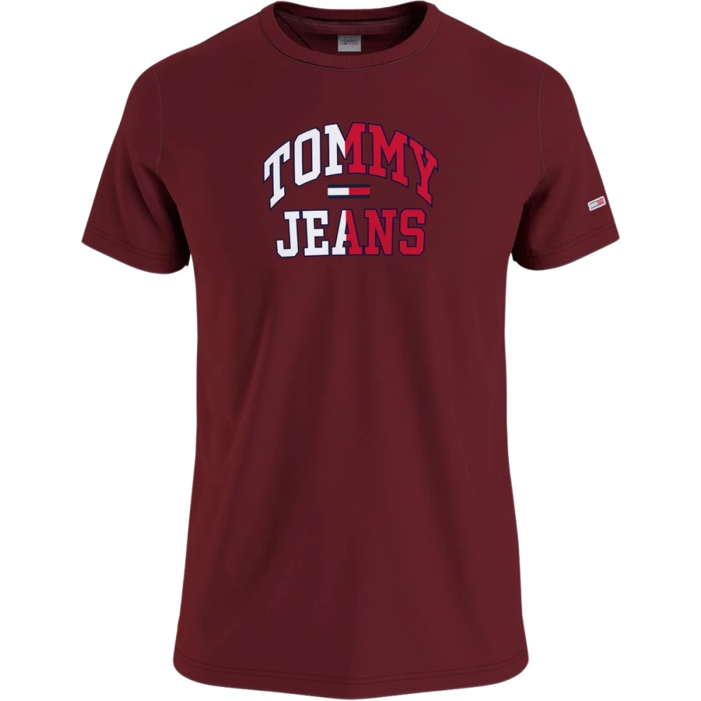 Tommy Jeans Korte Mouw T-shirt Red Heren