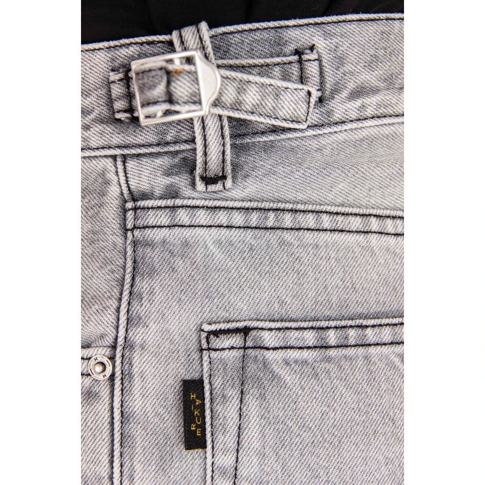 Haikure Lichtgrijze Over Fit Jeans Gray Heren