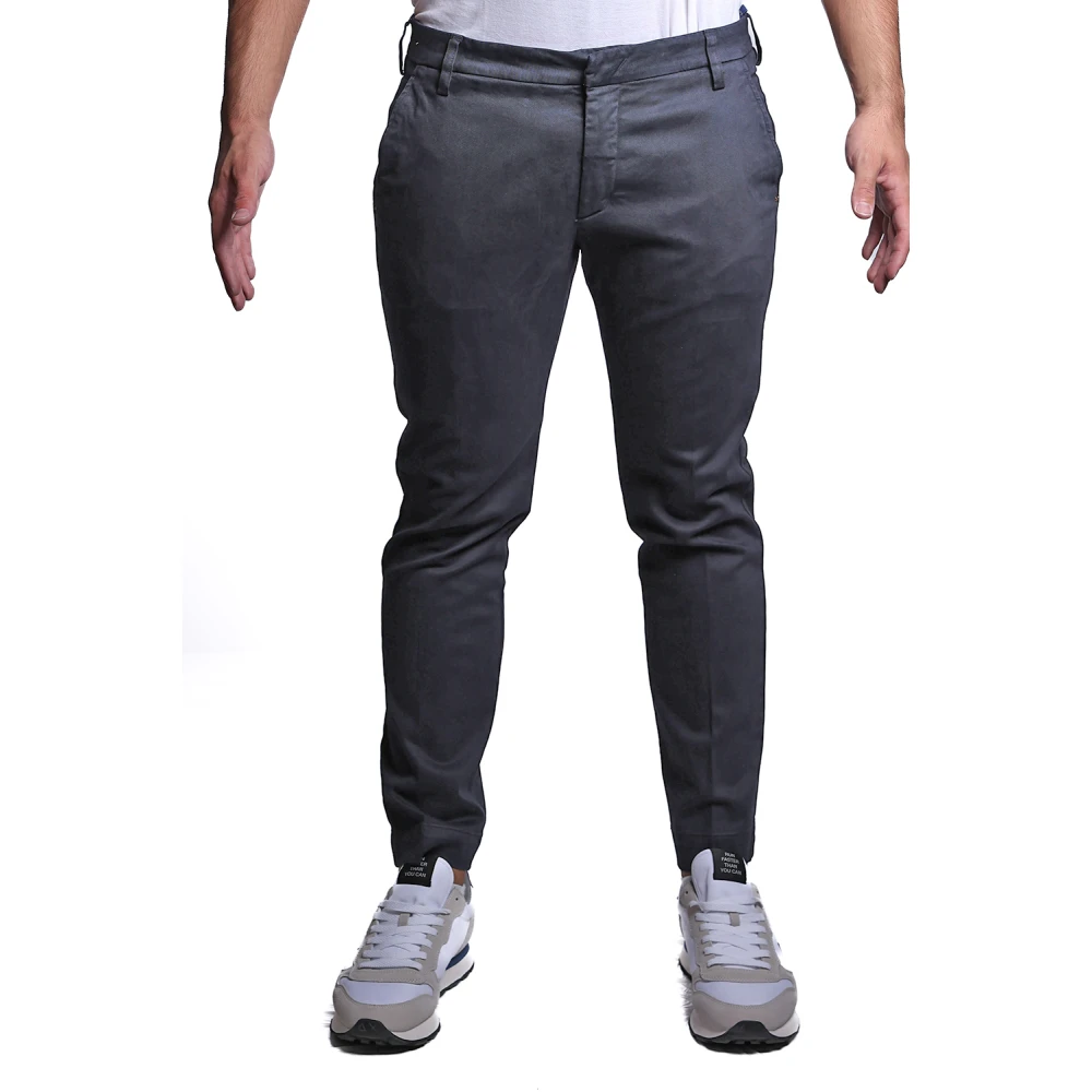 Entre amis Grijze Katoen Elastaan Broek A258188 488 Gray Heren