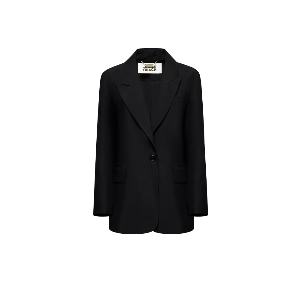Silvian Heach Mujer Negro Chaquetas, Talla: L