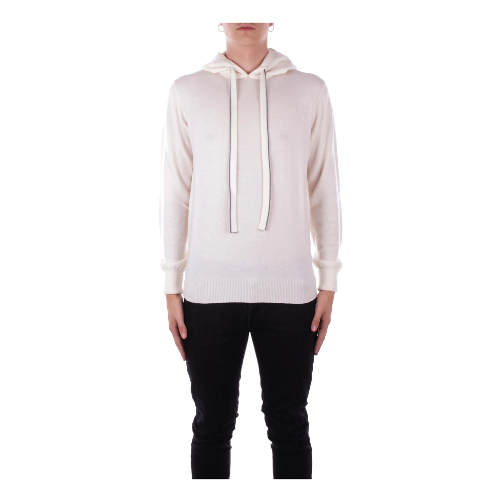 Alpha Studio Hoodie Slim Fit Wol Beige Heren