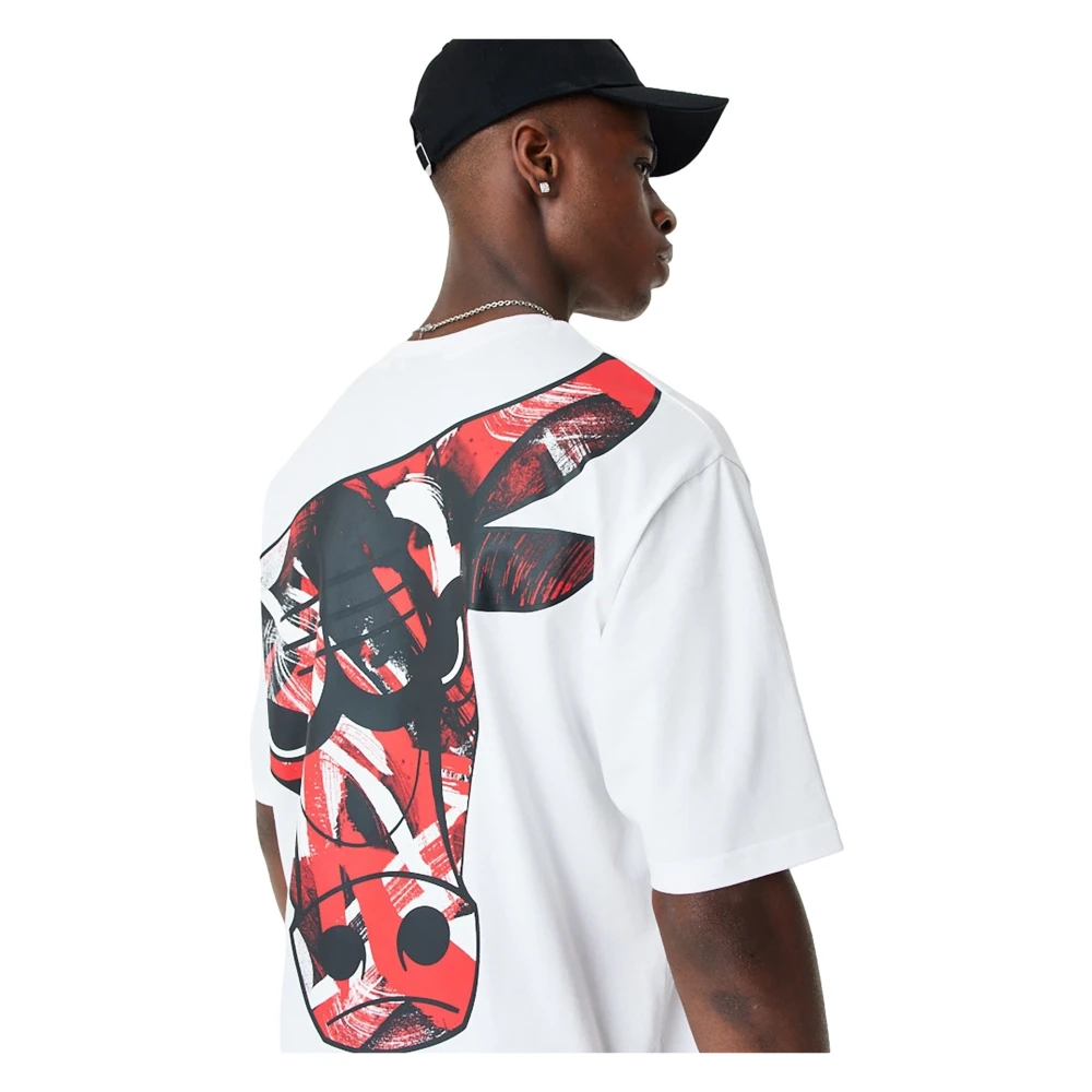 new era Bulls NBA Wit Tee Shirt White Heren