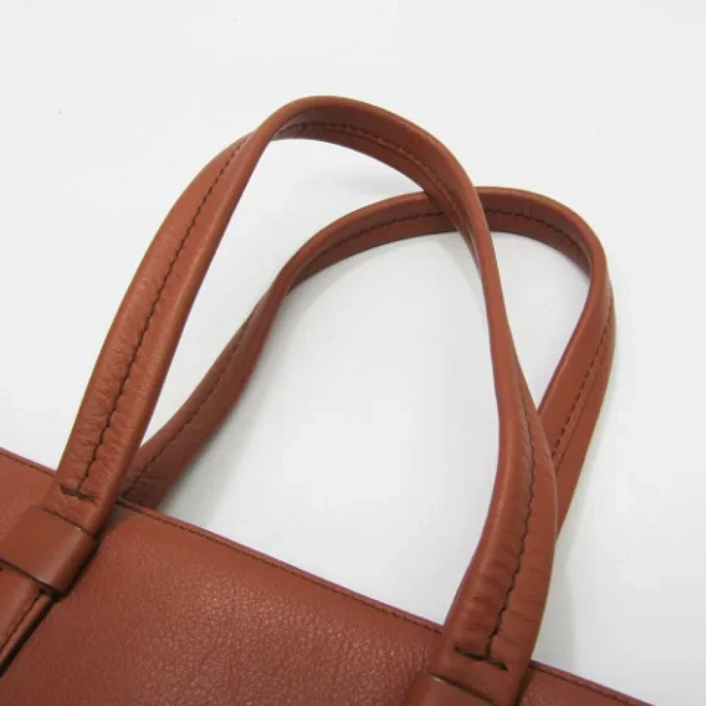 Salvatore Ferragamo Pre-owned Leather totes Brown Dames