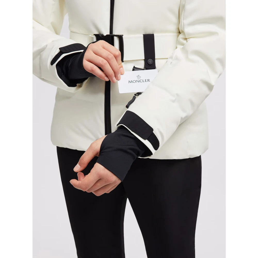 Moncler Witte Ski Jas met Technische Kenmerken White Dames