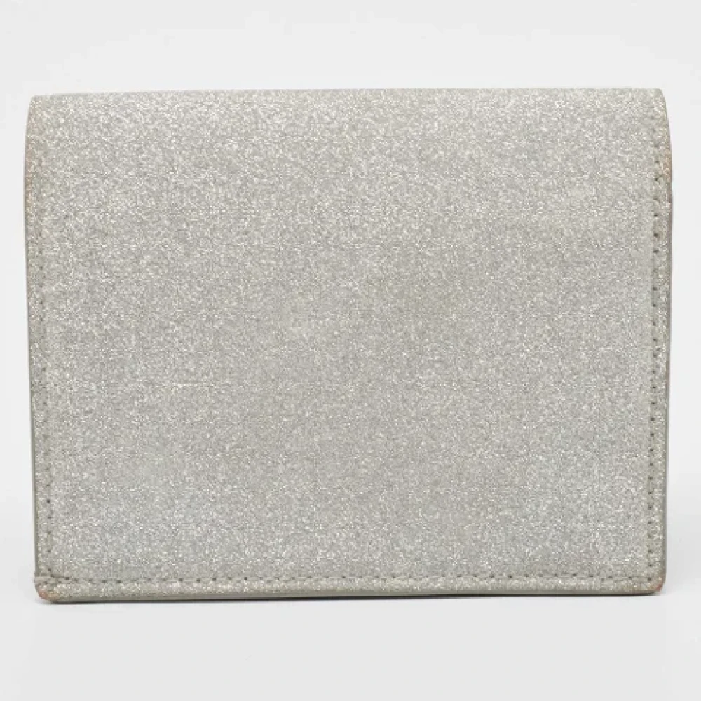 Jimmy Choo Pre-owned Fabric wallets Gray Dames
