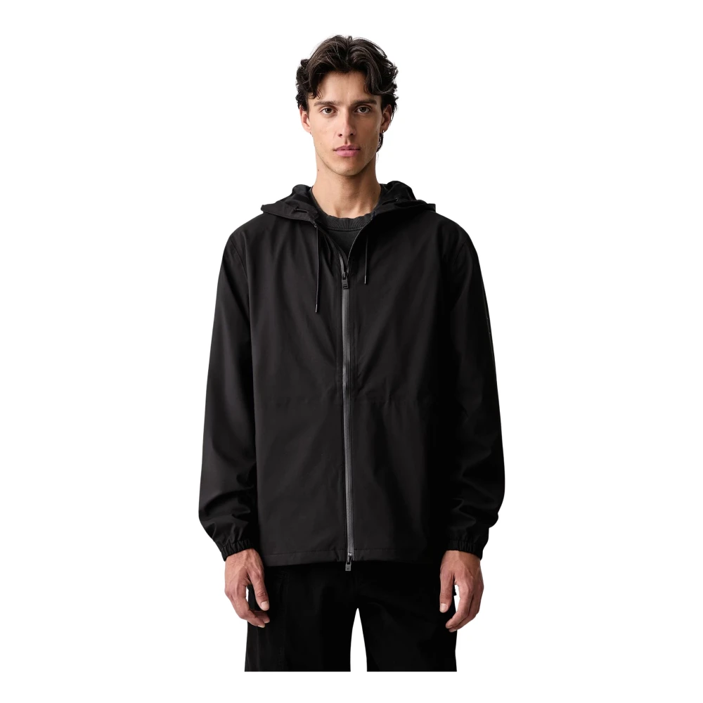 Rains Uomo Nero Giacche, S, New,